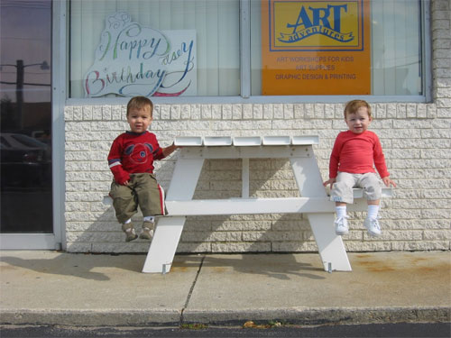 Adam and Cailyn 2003 You guys really have an art hour? That's so endearing. Our families have always made a point to take a lot of pictures while on vacation together. When did it go from a way to capture memories to an art form for you?