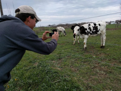 Deiter Taking Pictures Of Cows And you were born in this area?