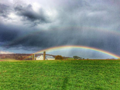 Famous Rainbow Picture Deiter How did that come to be? Were you driving for photos?