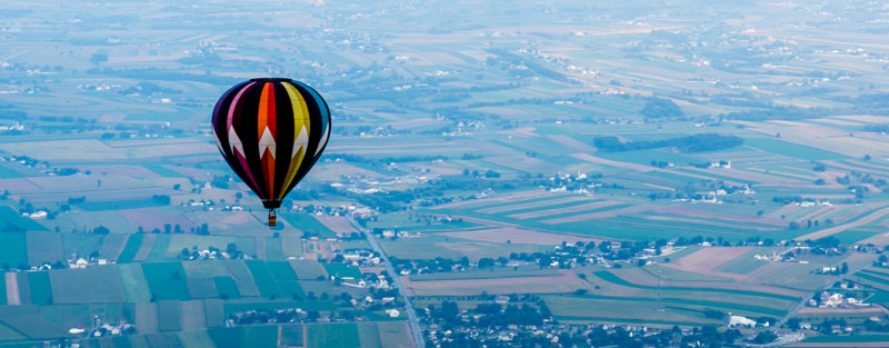 Hot Air Balloon Ride Lancaster County PA Explore Lancaster County from a Hot Air Balloon ride!