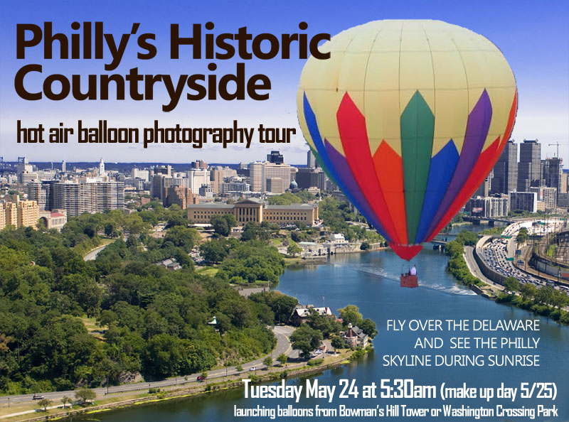 Hot Air Philly's Historic Countryside Hot Air Balloon Photography Tour