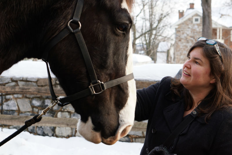 Jen With A Horse For Interview