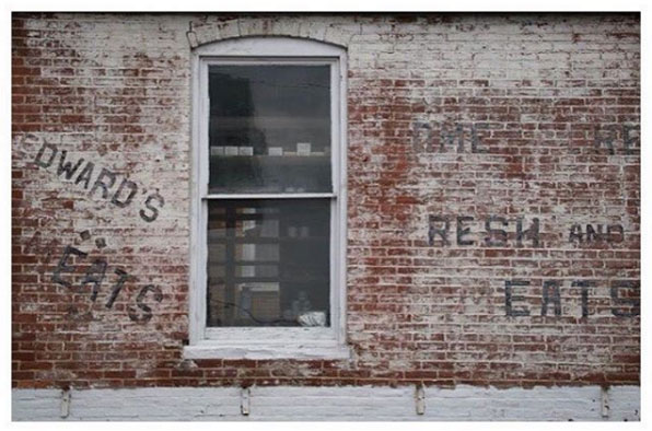 Old butcher shop building in Quarryville