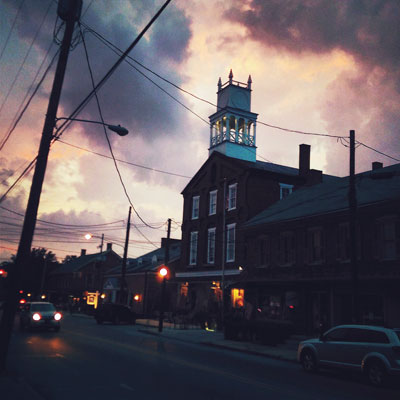 Strasburg Square at Dusk