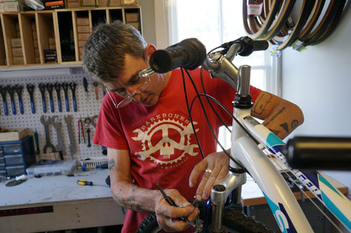 Tim Repairing Bikes in Strasburg Dream come true?