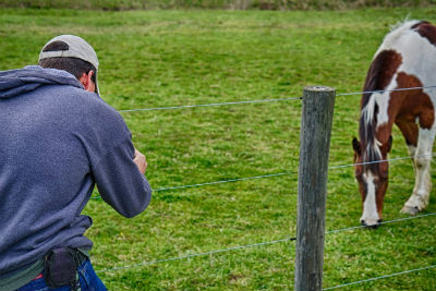 Tyler Deiter Taking Pictures Of A Horse So you're always a learner this way? You're a very curious person?