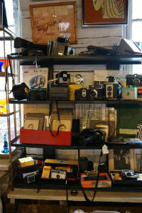 Vintage Cameras And Photographs Shelf Do you use this downtime in the winter to refine what you are doing in here?